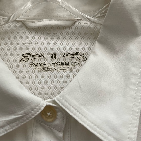 ROYAL ROBBINS Adventure Performance Hiking Shirt White Size Small - Picture 2 of 8